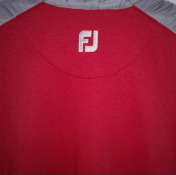 NEW FootJoy Golf Full-Zip Hybrid Jacket Red/Gray XL wind water resistant - Picture 6 of 8